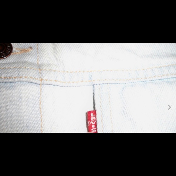 Vtg Levi’s Red Tag Denim Chore Trucker Jean Jacket Trucker Fits Like A Large - Picture 9 of 11